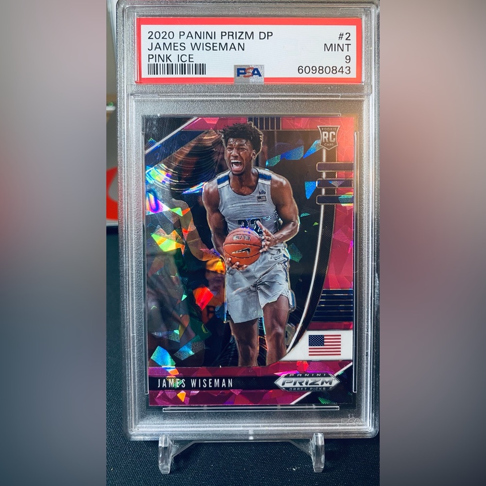 2020 Panini Prizm DP #2 James Wiseman RC Pink Ice PSA 9